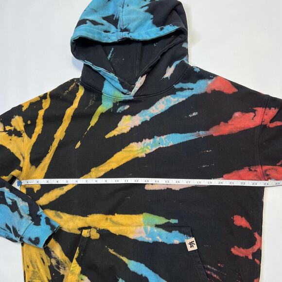 YoungLA Hoodie Mens Small Tie Dye Pullover Multicolor Streetwear Sweatshirt - Picture 7 of 8